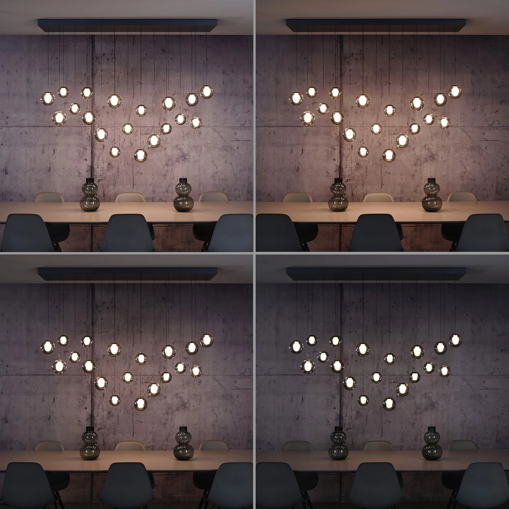 19-lichts hanglamp Pure Popup mystic grey Paul Neuhaus 4012248396698
