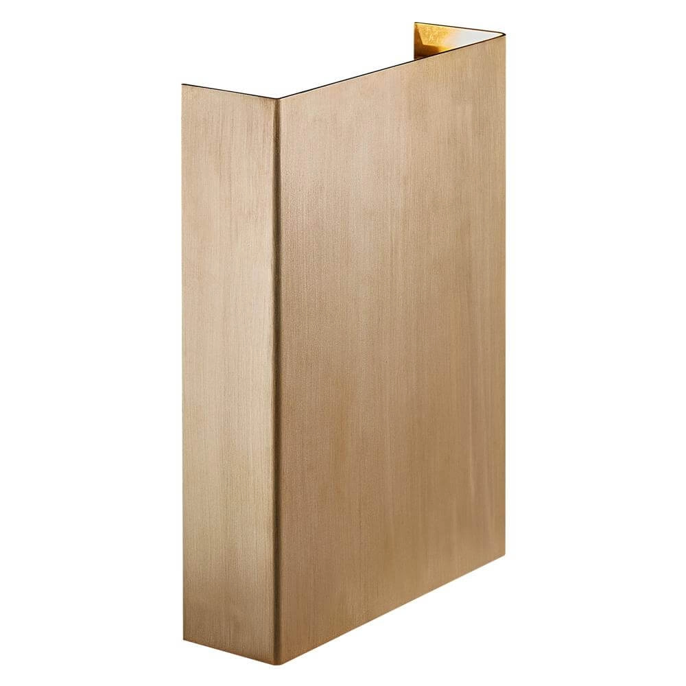 Wandlamp messing Fold breed design