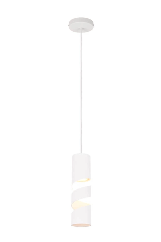 Koker hanglamp Stream Ø 8cm - wit