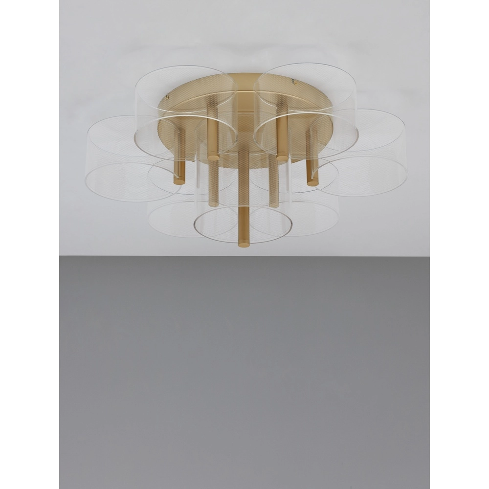 Design plafondlamp Gatlin goud Ø 68cm Lyora 5212017433510