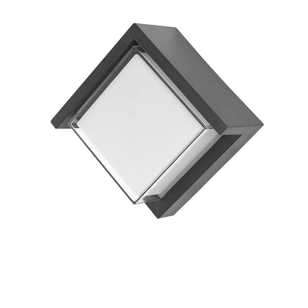 Design wandlamp Max vierkant grijs Lyora 5212017425904