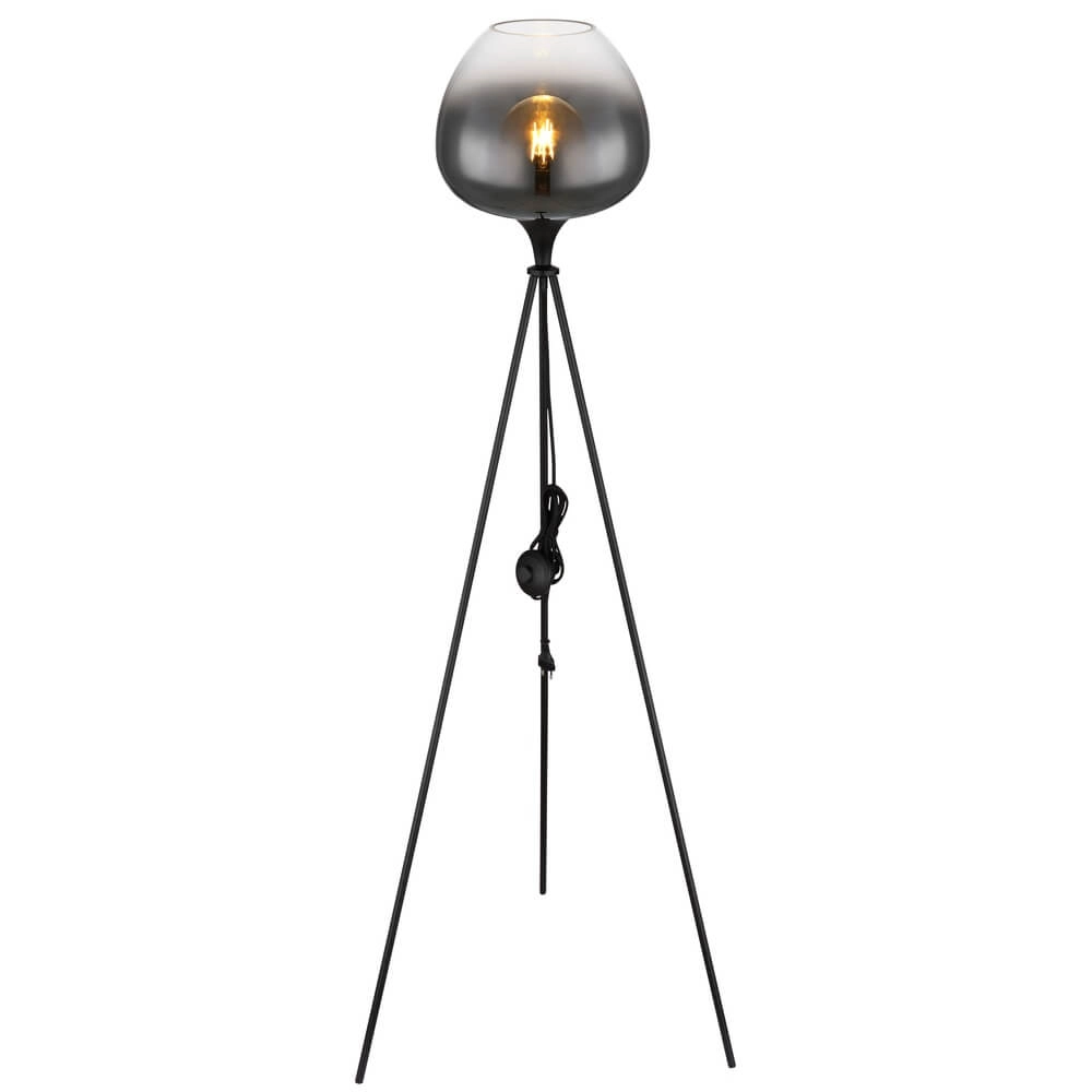Zwarte vloerlamp Maxy tripod Globo 9007371435418