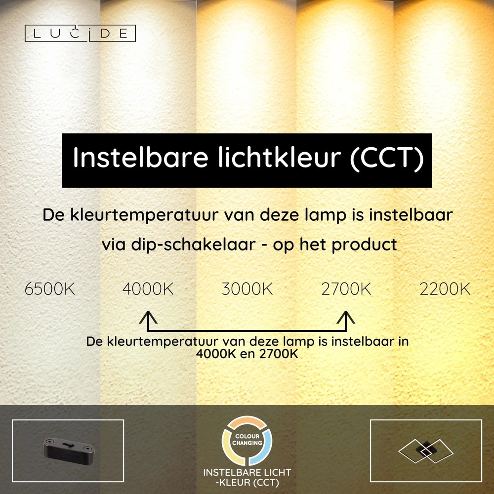 Design plafondlamp Arianne zwart Lucide 5411212530899