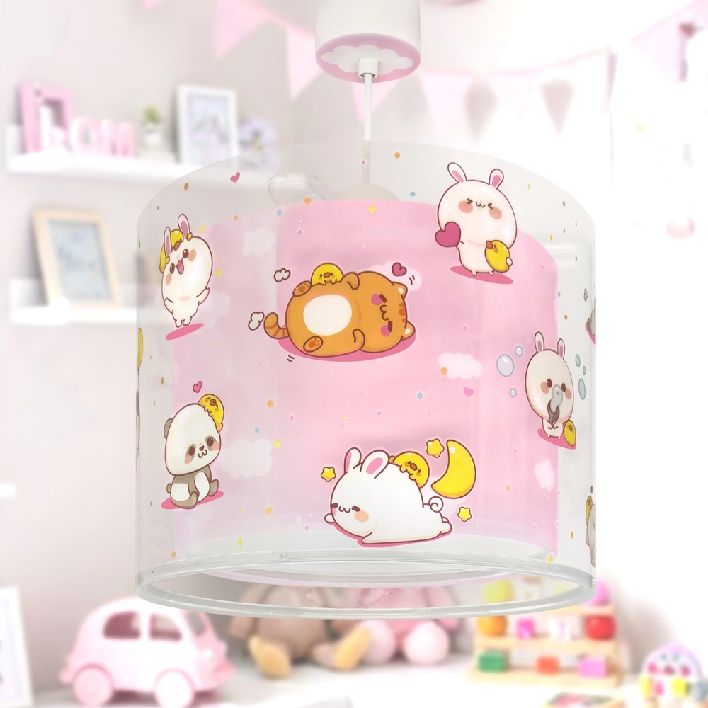 Kinder hanglamp Kawaii Friends roze glow in the dark Dalber 8420406002699