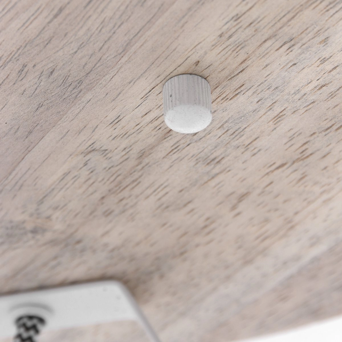 Industriële plafondlamp Gearwood 3-lichts wit met hout Steinhauer 8712746135428