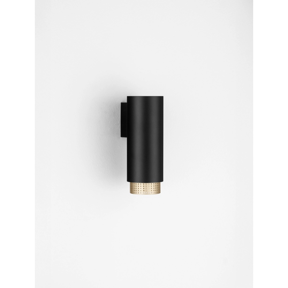 Wandspot Nessi zwart met goud Lyora 5212017475169