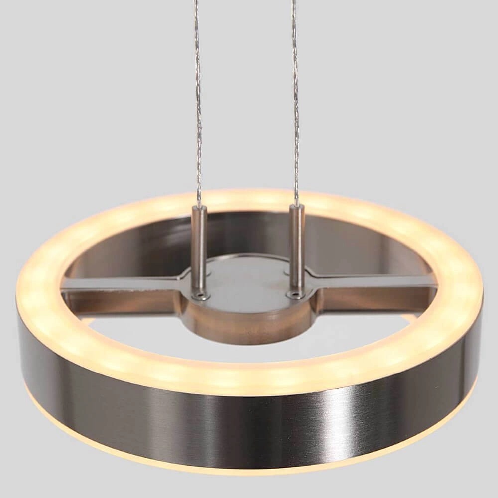 Strakke led hanglamp Piola RVS Steinhauer 8712746167306