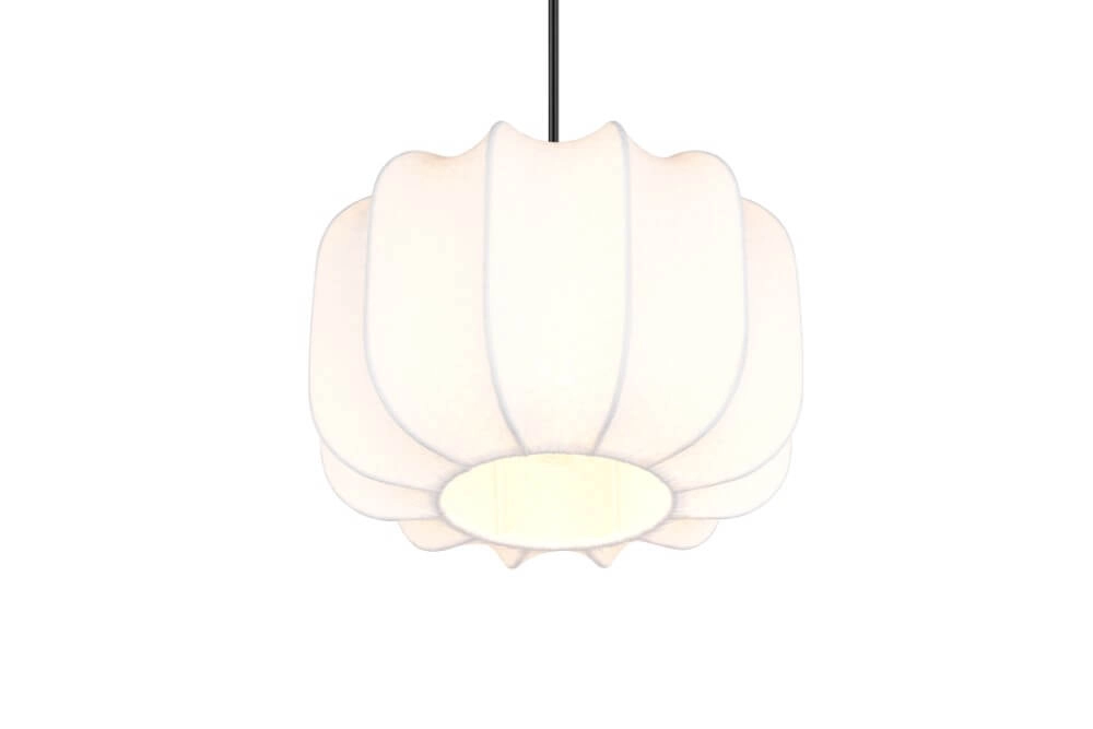 Witte design hanglamp Madleine Ø 25cm Trio 4017807637465