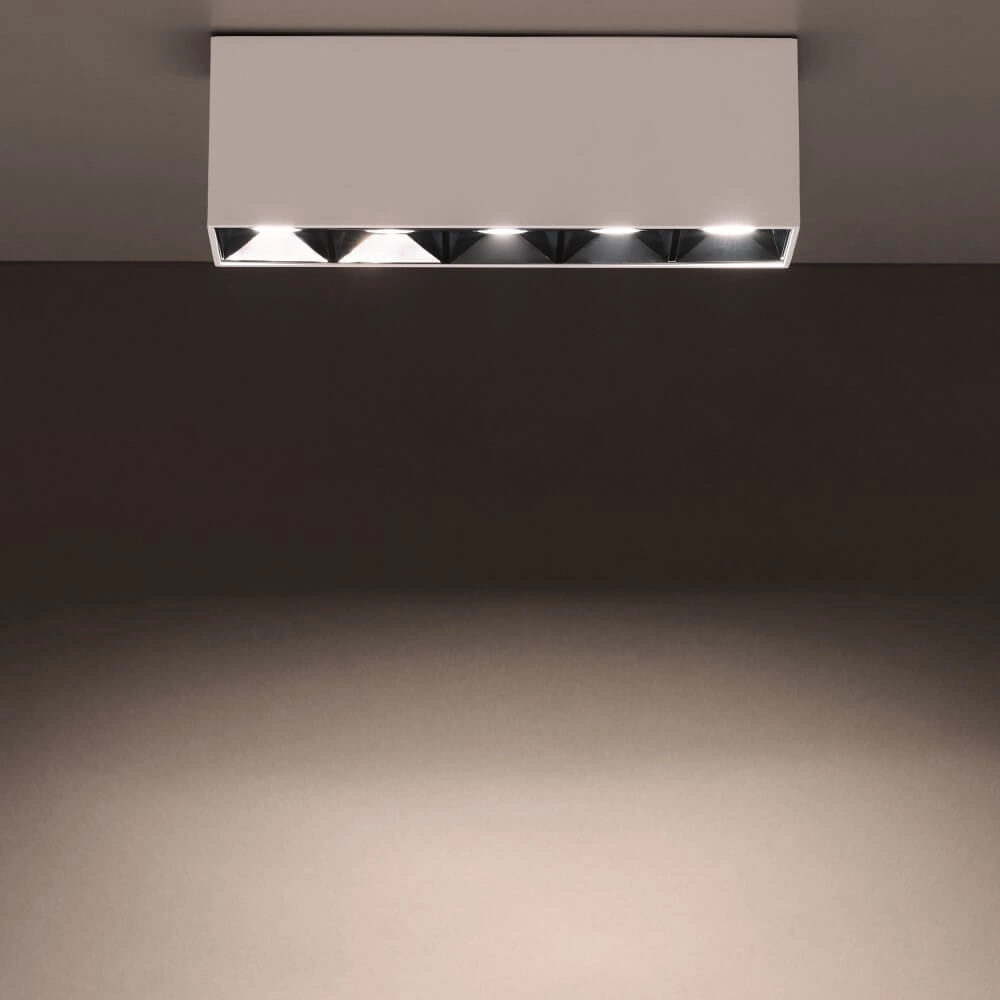 Witte opbouwspot Midi Led 5x1 leds - 4000K Lyora 5903139100526