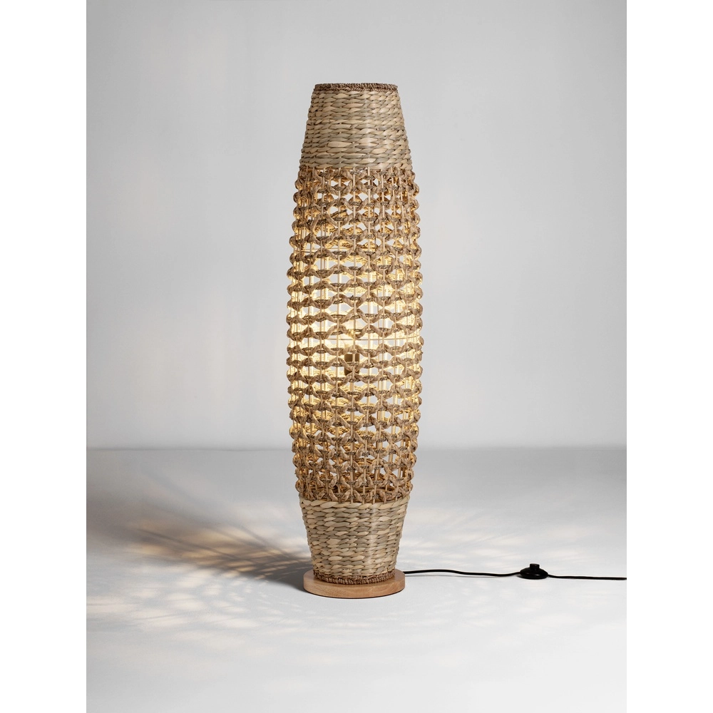 Vloerlamp Anada bruin Ø 33cm Lyora 5212017477484