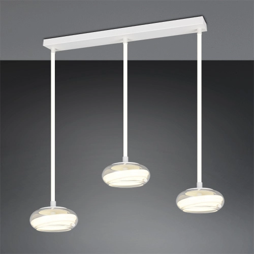 3-lichts design hanglamp Tarsia wit