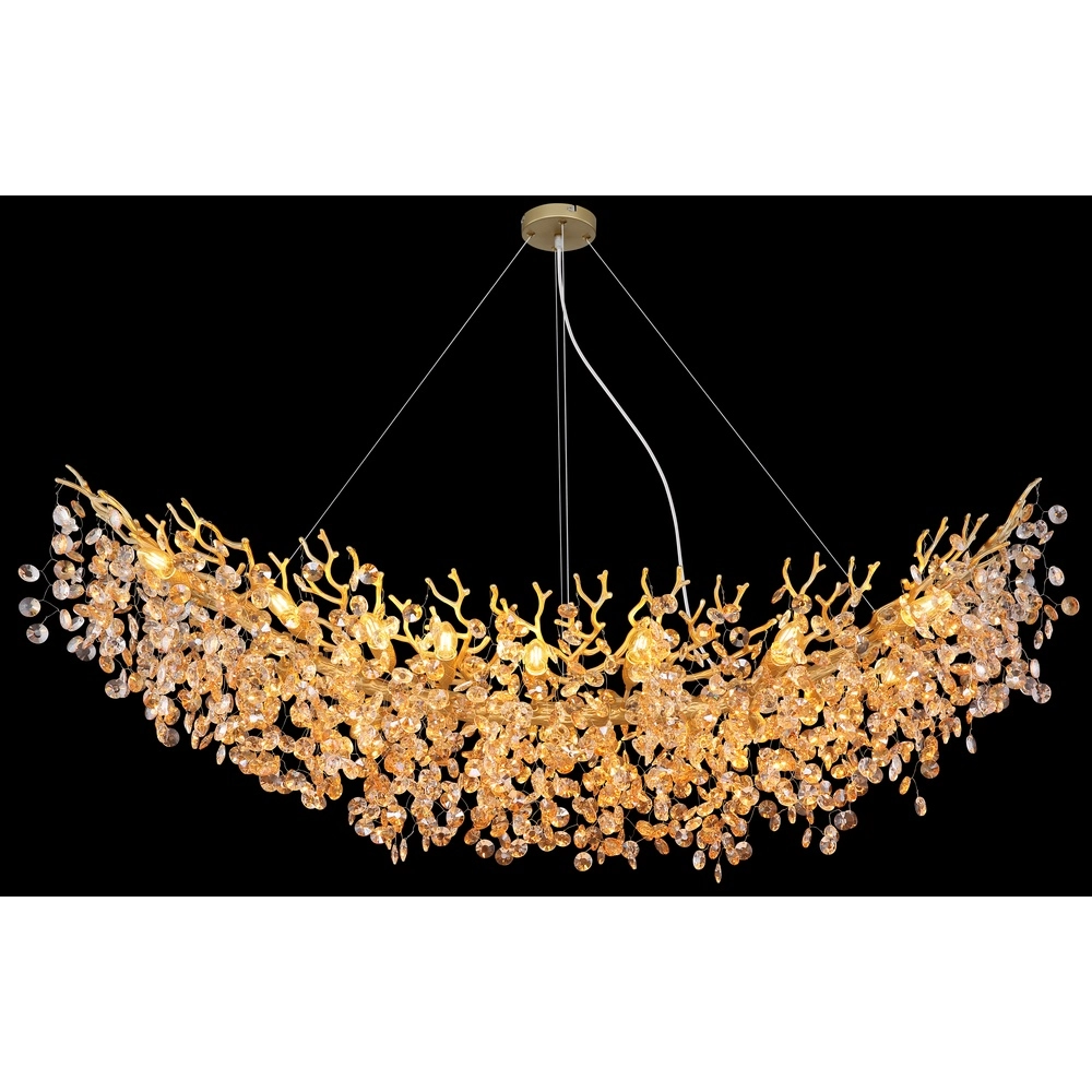 Hanglamp Queena goud 150cm Globo 9007371522705