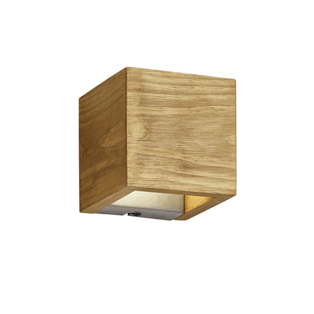 Houten wandspotje Brad