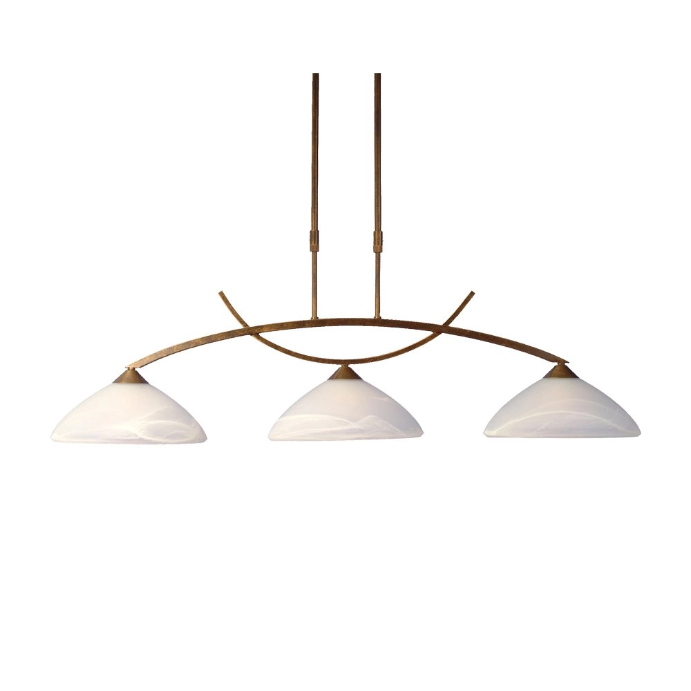 Eetkamer hanglamp Verona 1 3-lichts bronsbruin