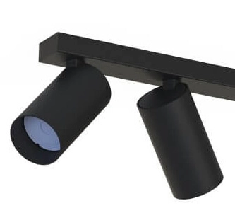 3-lichts opbouwspot Mono zwart kantelbaar Lyora 5903139784290