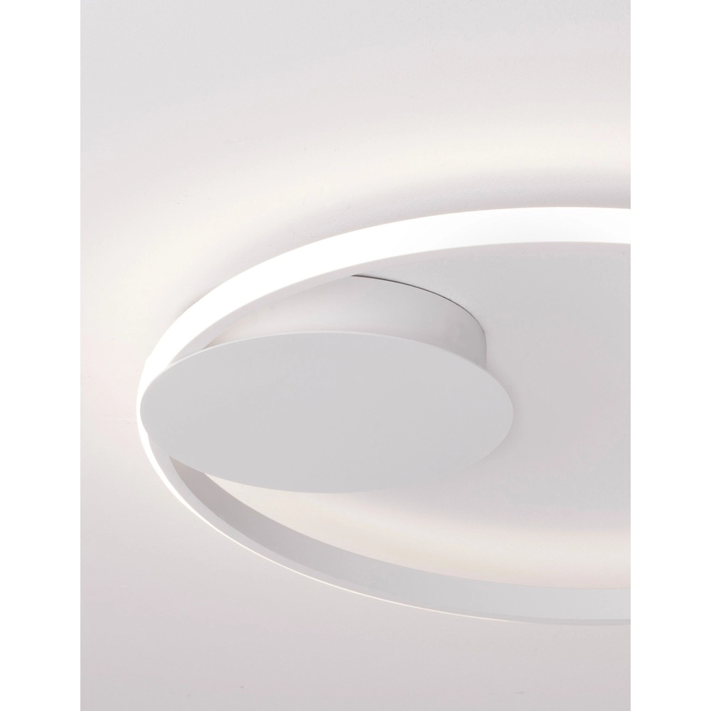 Ronde plafondlamp Fuline wit Ø 50cm Lyora 5212017419675