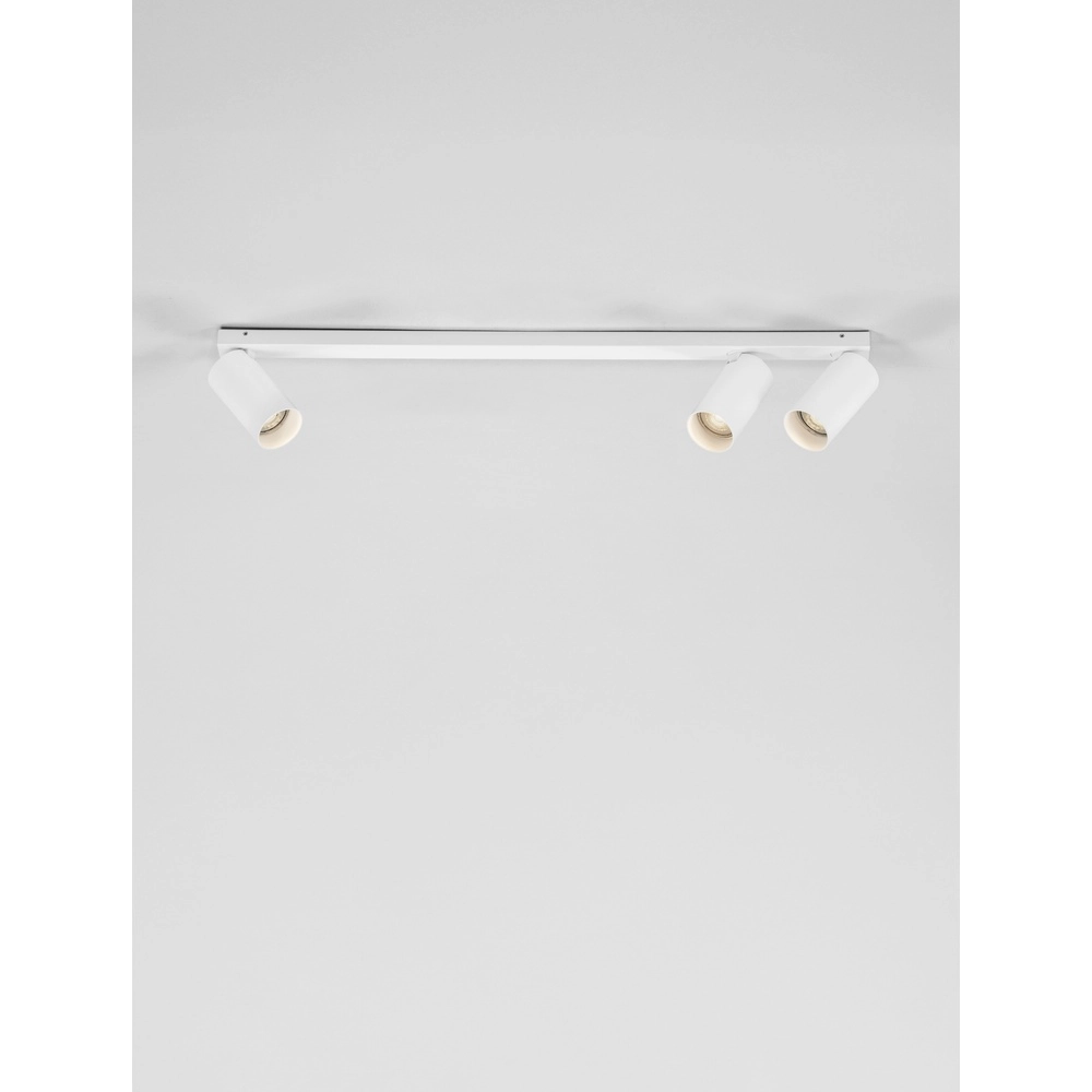 3-lichts plafondlamp Oso wit