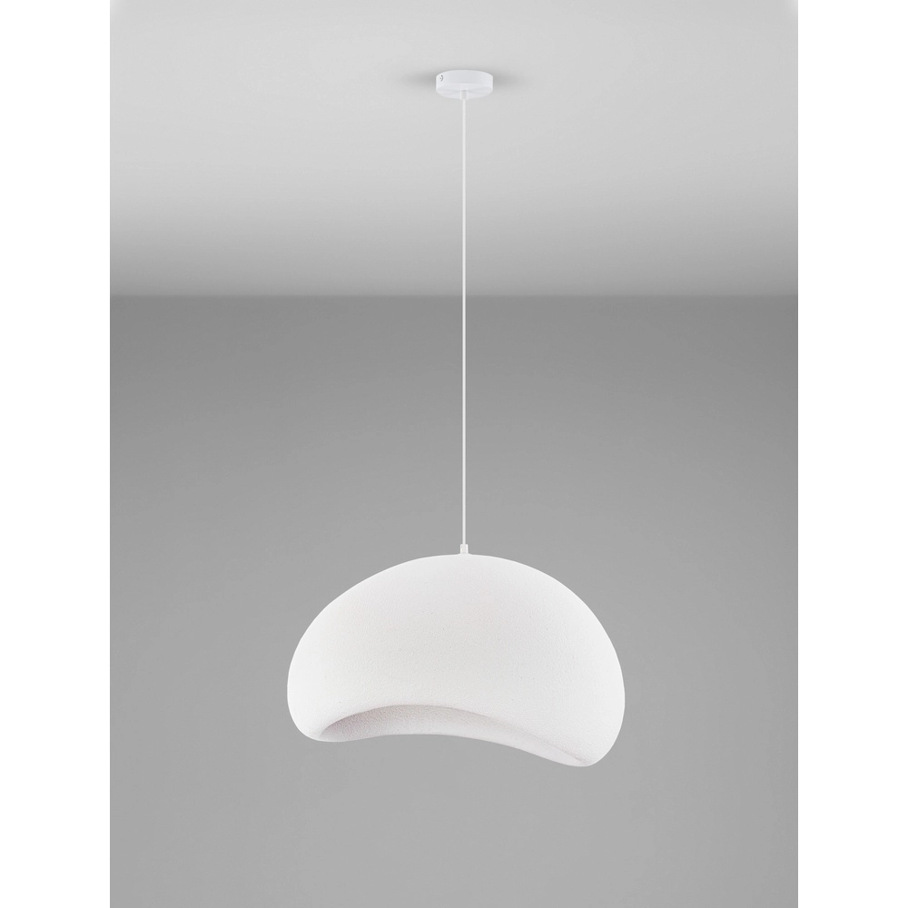 Natuurlijke hanglamp Aere wit 60cm Lyora 5212017460790