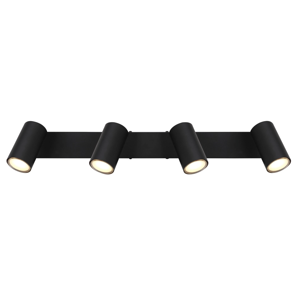 Plafondlamp 4-lichts Robby zwart Globo 9007371436538