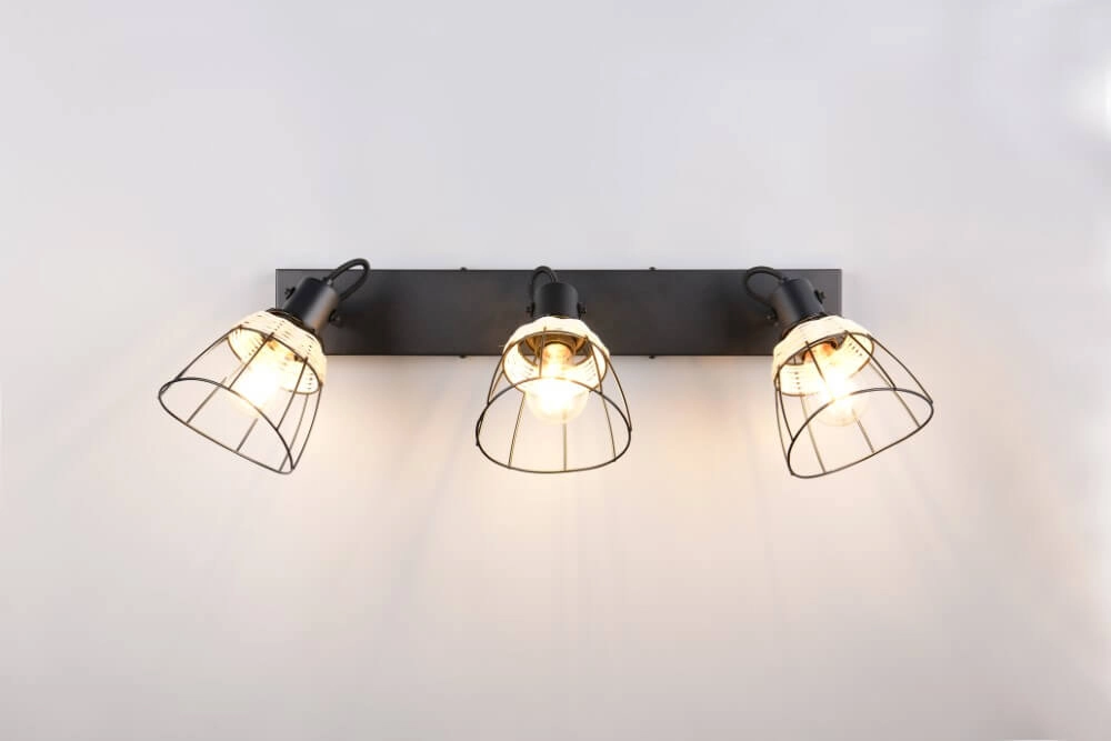 Zwarte plafondlamp Jerome design 4-lichts Trio 4017807637717