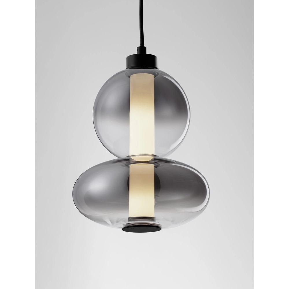 Hanglamp Bally smoke glas 27,5cm Lyora 5212017449153