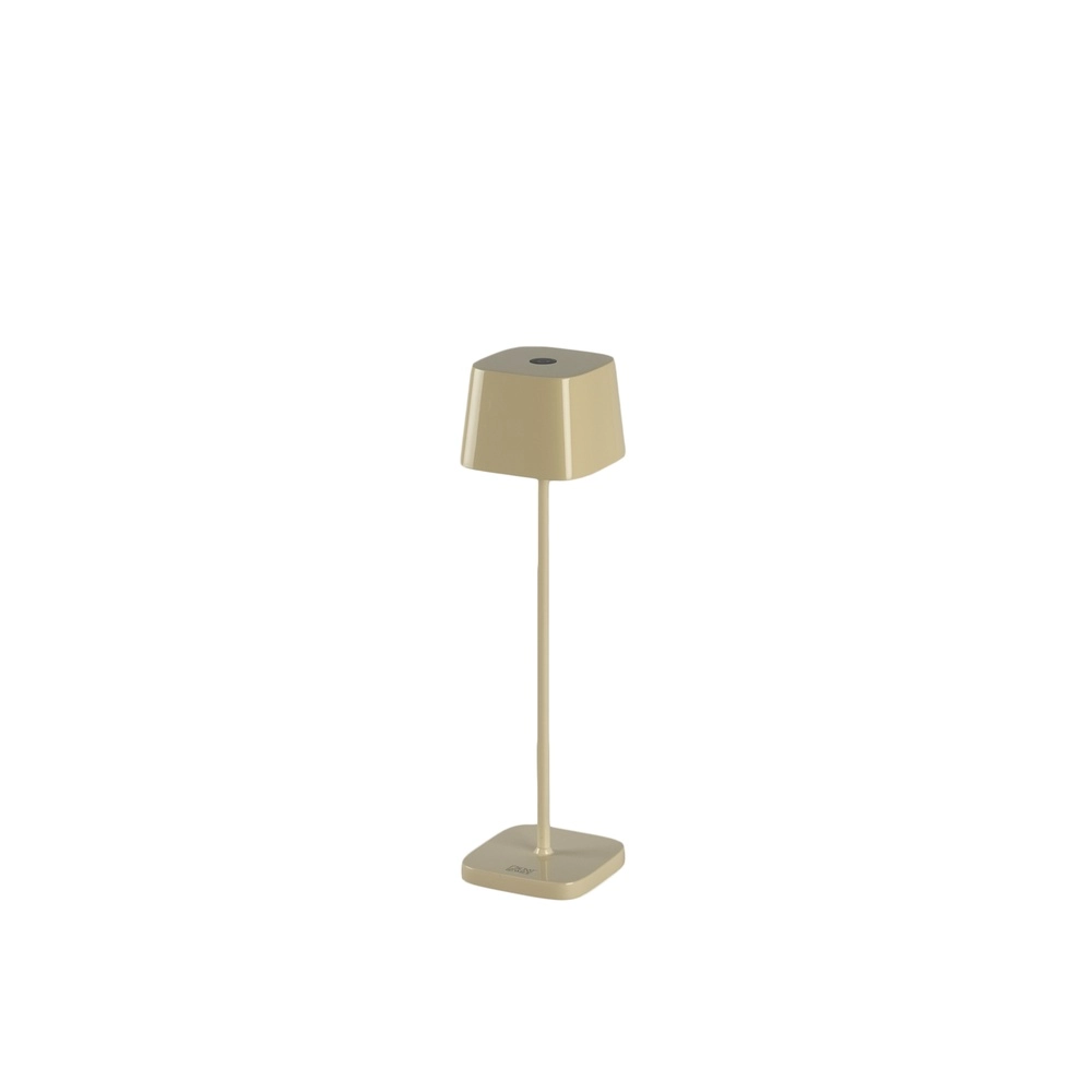 Tafellamp Capri mini zand bruin glans oplaadbaar
