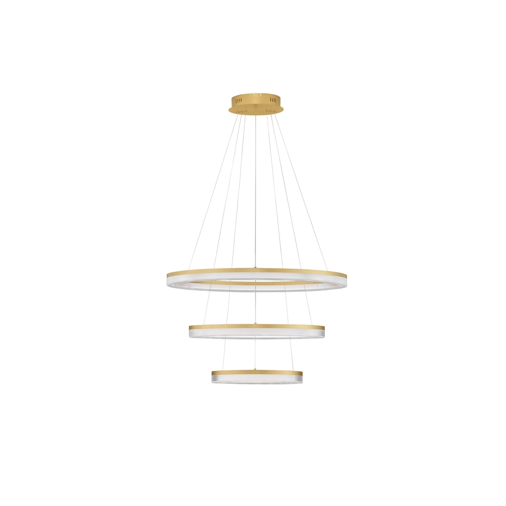 Gouden hanglamp Luana 3-lichts Lyora 5212017479679