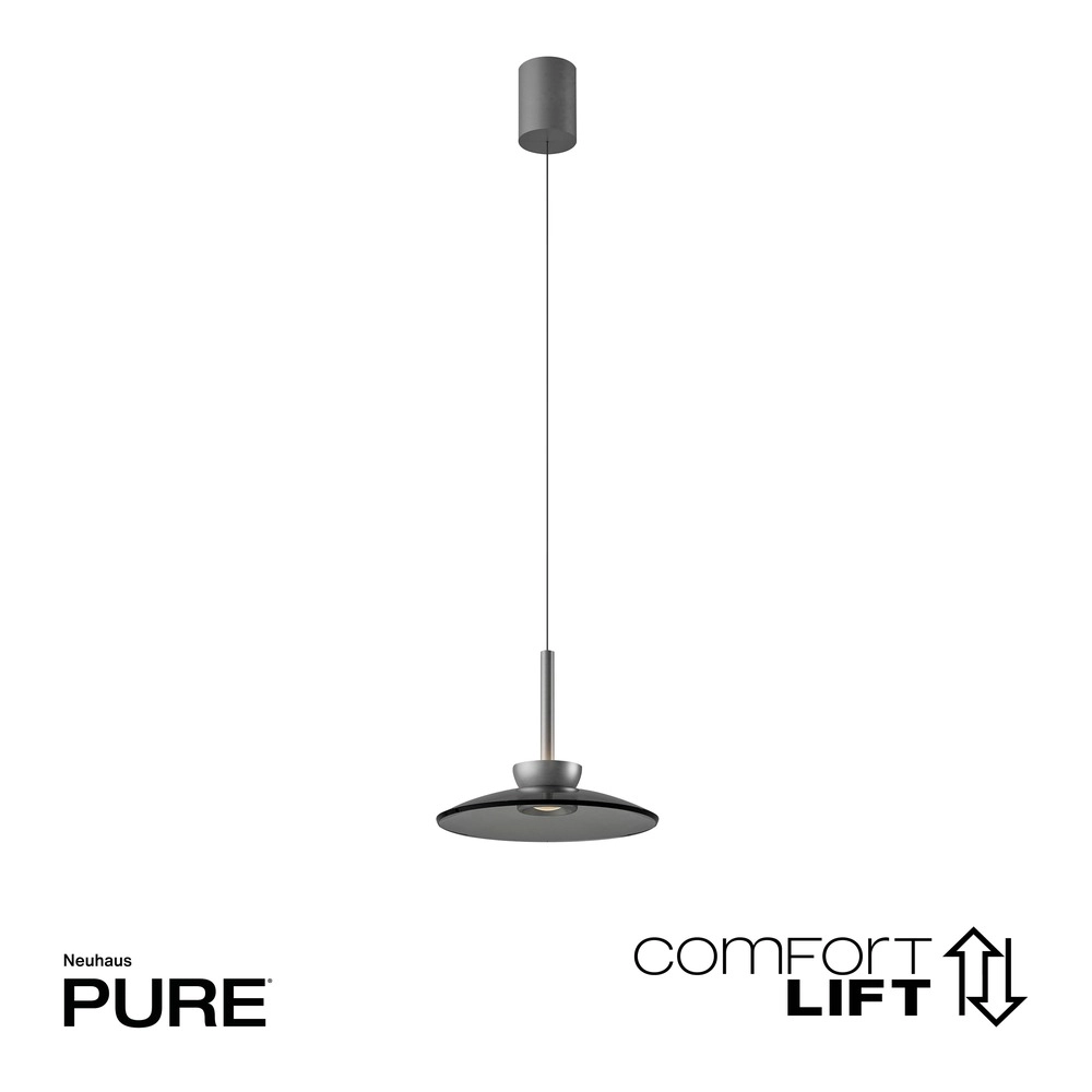 Hanglamp Ø 32cm Pure Moon met smoke glas Paul Neuhaus 4012248386293
