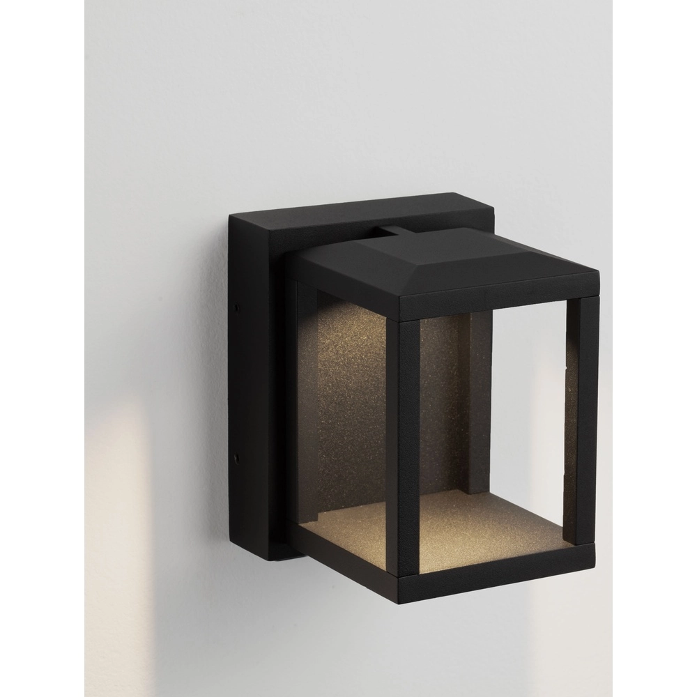 Zwarte wandlamp Prive 13cm