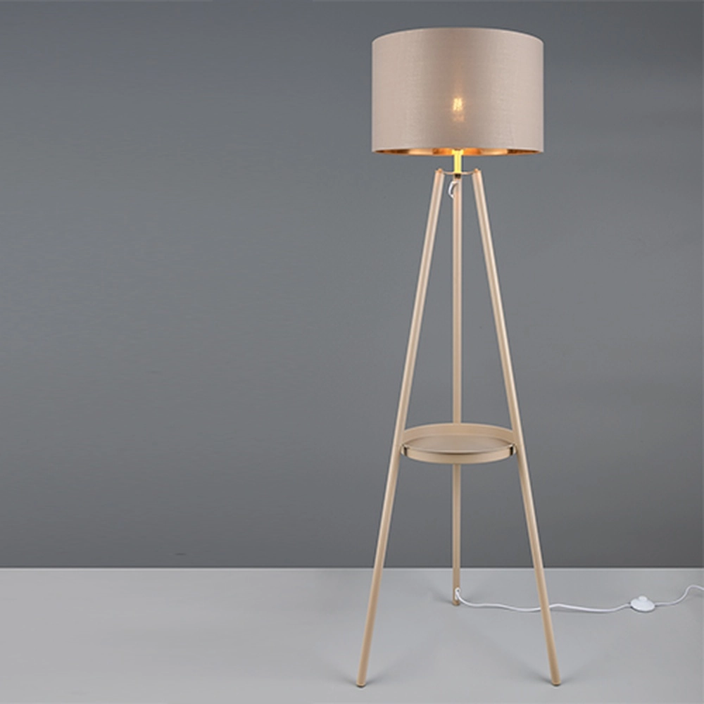 Vloerlamp Colette zand bruin Trio 4017807715422