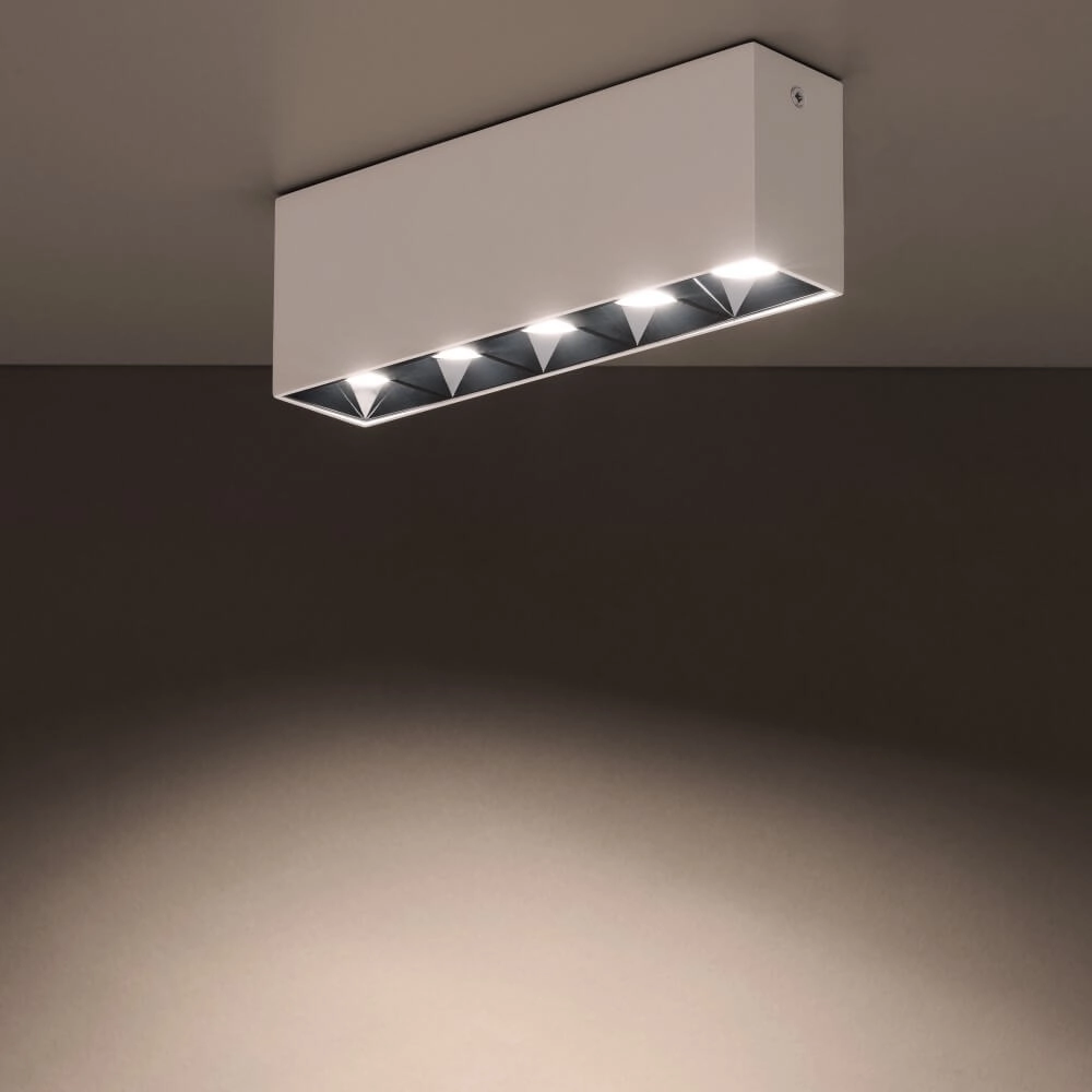 Witte opbouwspot Midi Led 5x1 leds - 4000K Lyora 5903139100526