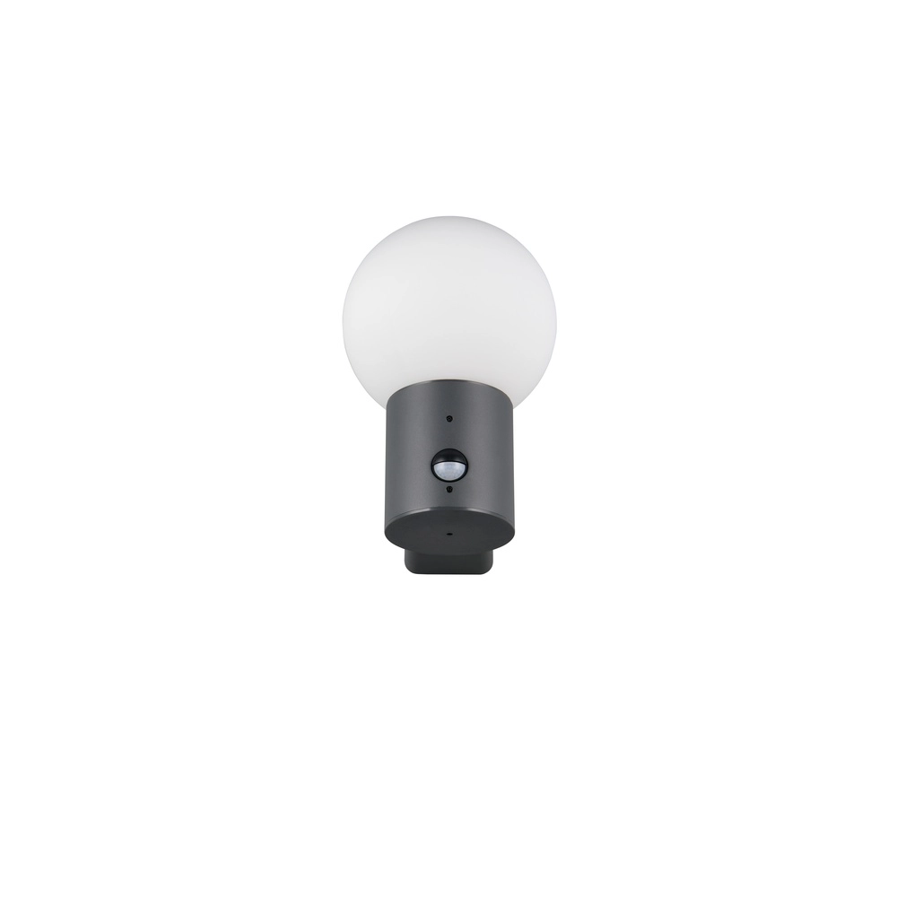 Bol wandlamp Mures antraciet met sensor Trio 4017807687200