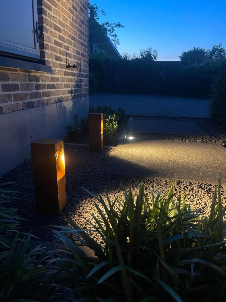 Pad verlichting Gis 35cm corten 12V LightLux 6150817853833