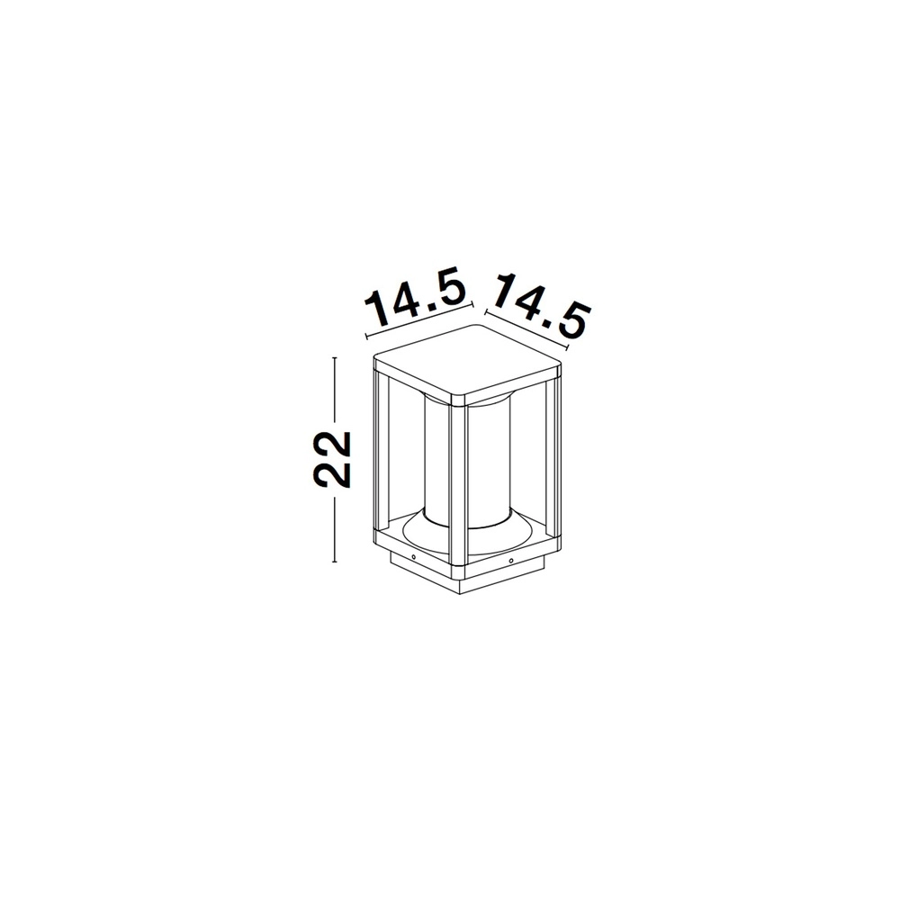 Staande lamp Loeve antraciet Lyora 5212017425430