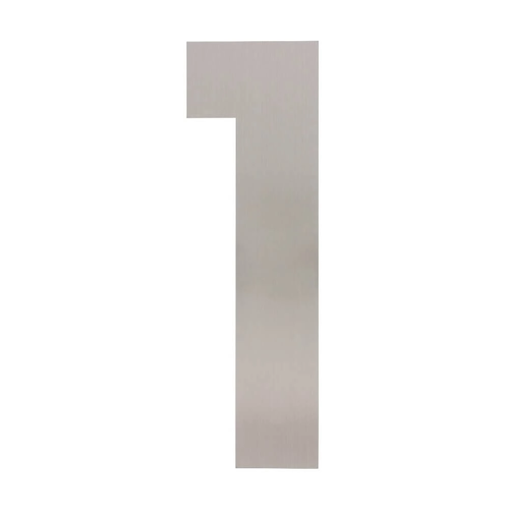 Huisnummer 1 XXL Numbra 50cm RVS