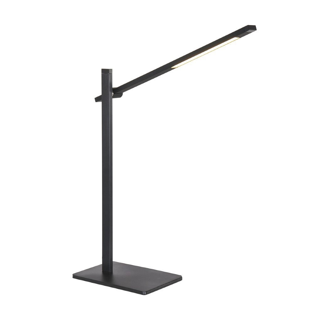 Strakke led bureaulamp Stekk zwart