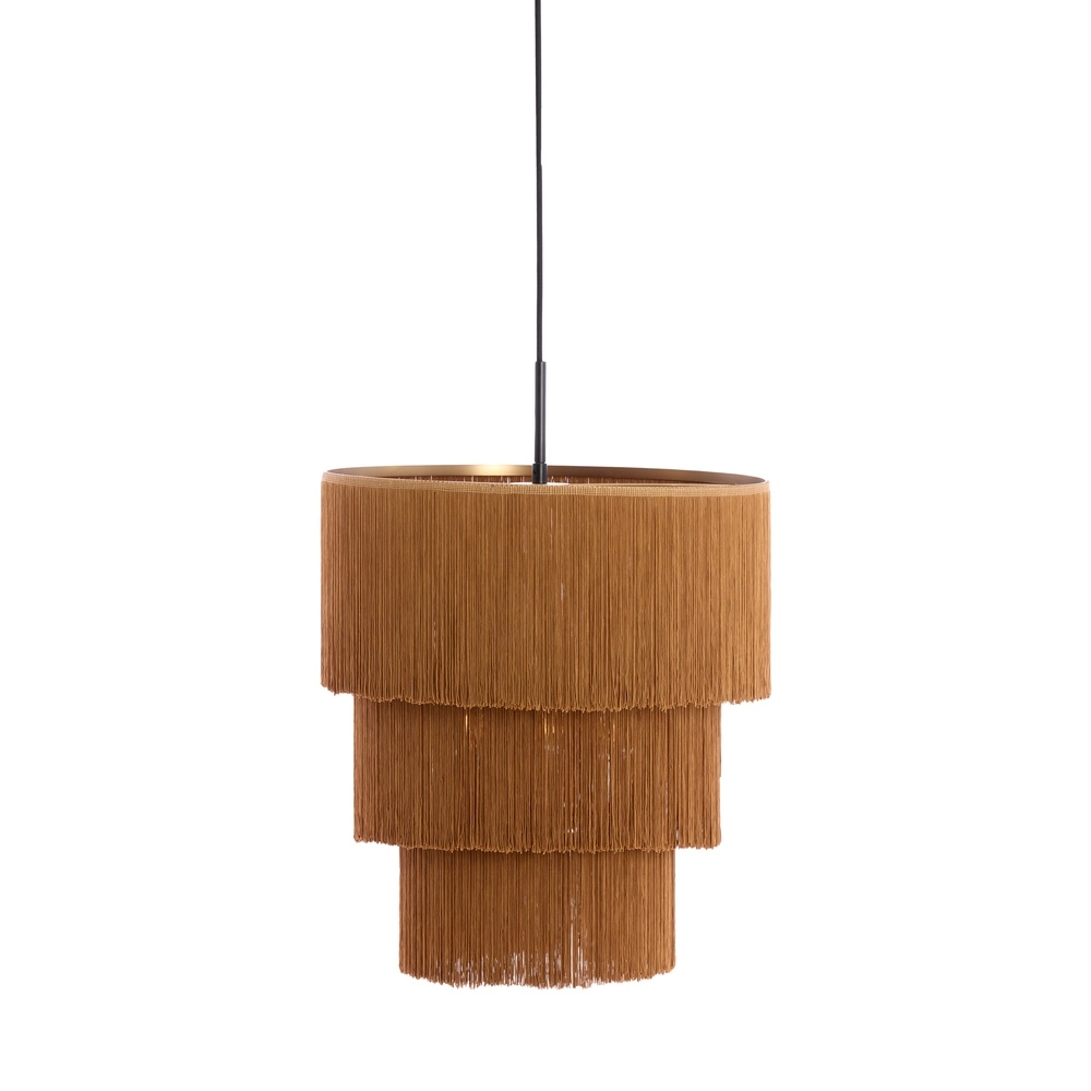 Touwtjes hanglamp Malaika Ø 45cm - bruin