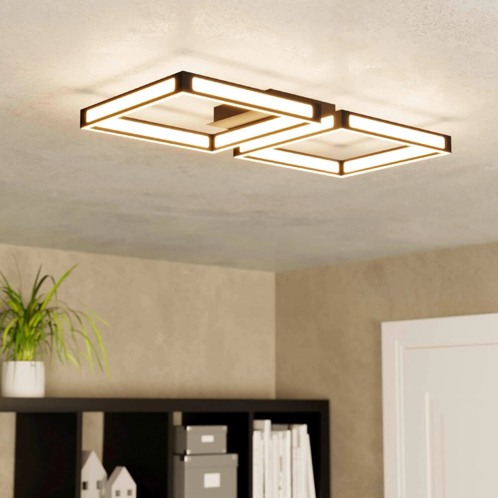 Led plafondlamp Altaflor zwart Eglo 9002759997885