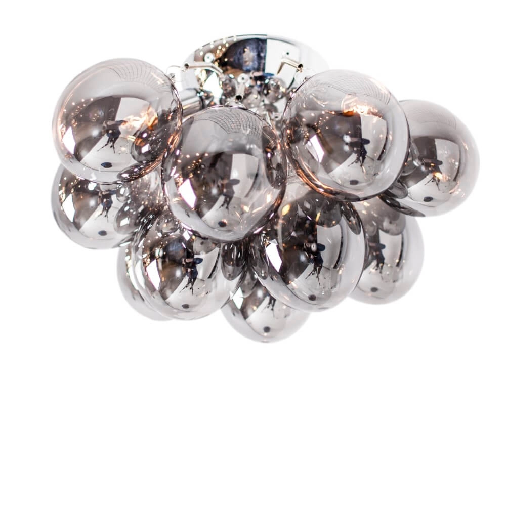 Plafondlamp Gross smoke glas