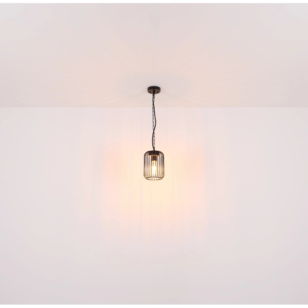Hanglamp Nina zwart voor buiten Globo 9007371435340