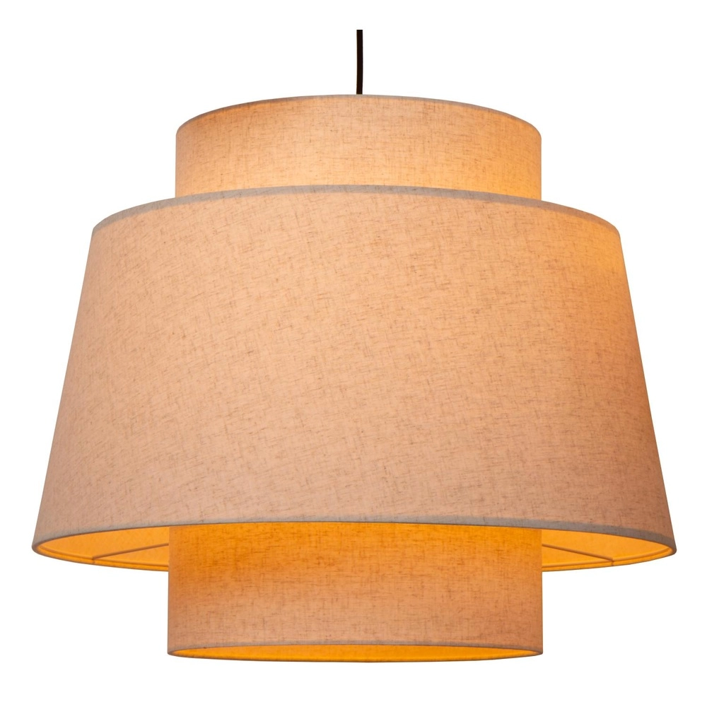 Hanglamp Tribute 3-lichts rond crème Lucide 5411212211941