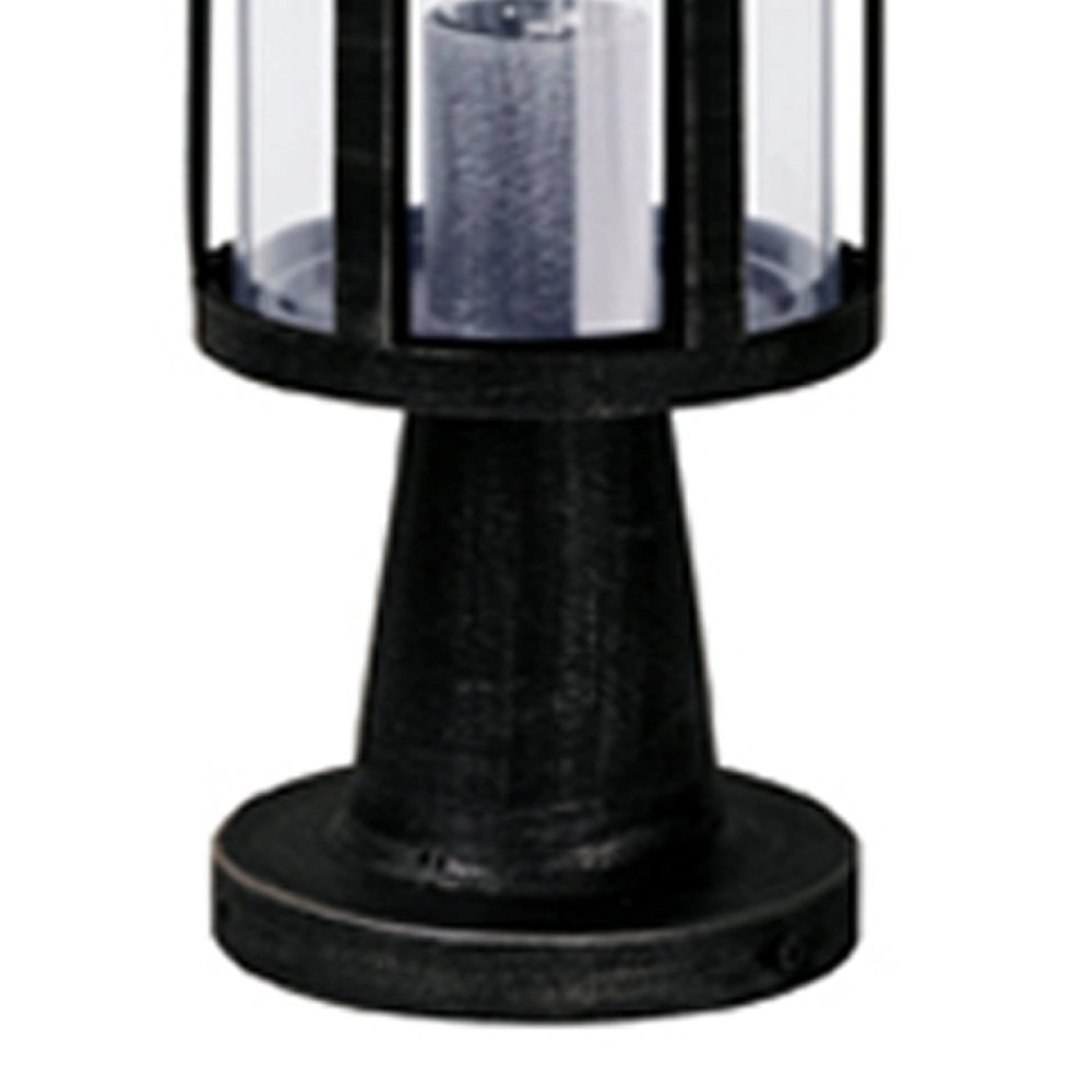 Sokkellamp Holli zwart - zilver Albert 4007235005424