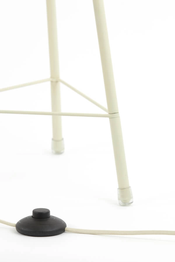 Japandi vloerlamp Plumeria crème Ø 42cm Light & Living 8717807651305
