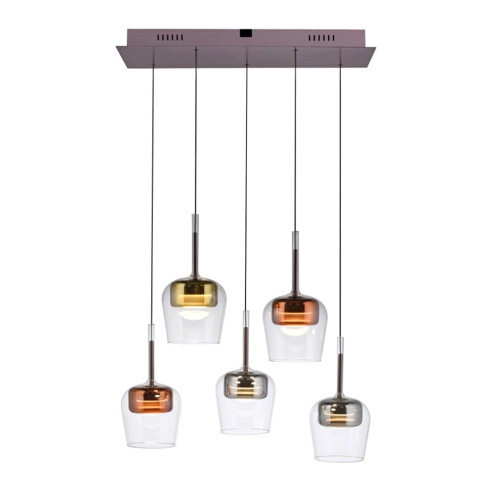 5-lichts hanglamp Q-Kon meerdere kleuren Paul Neuhaus 4012248383889