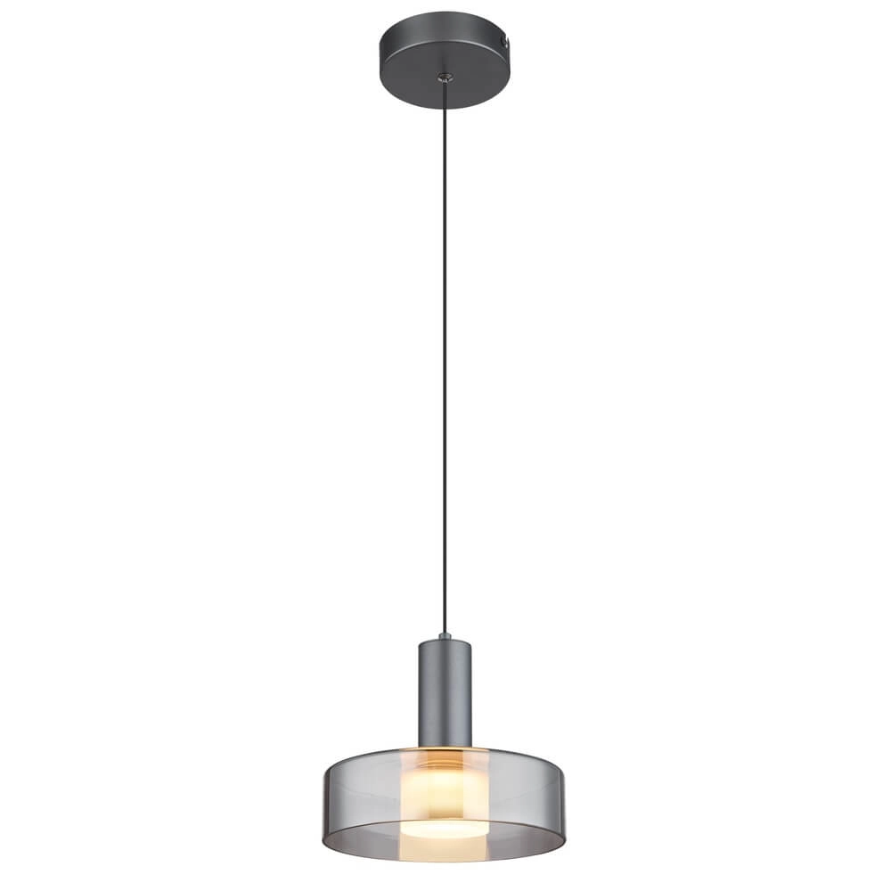 Strakke hanglamp Grant grijs Ø 22cm