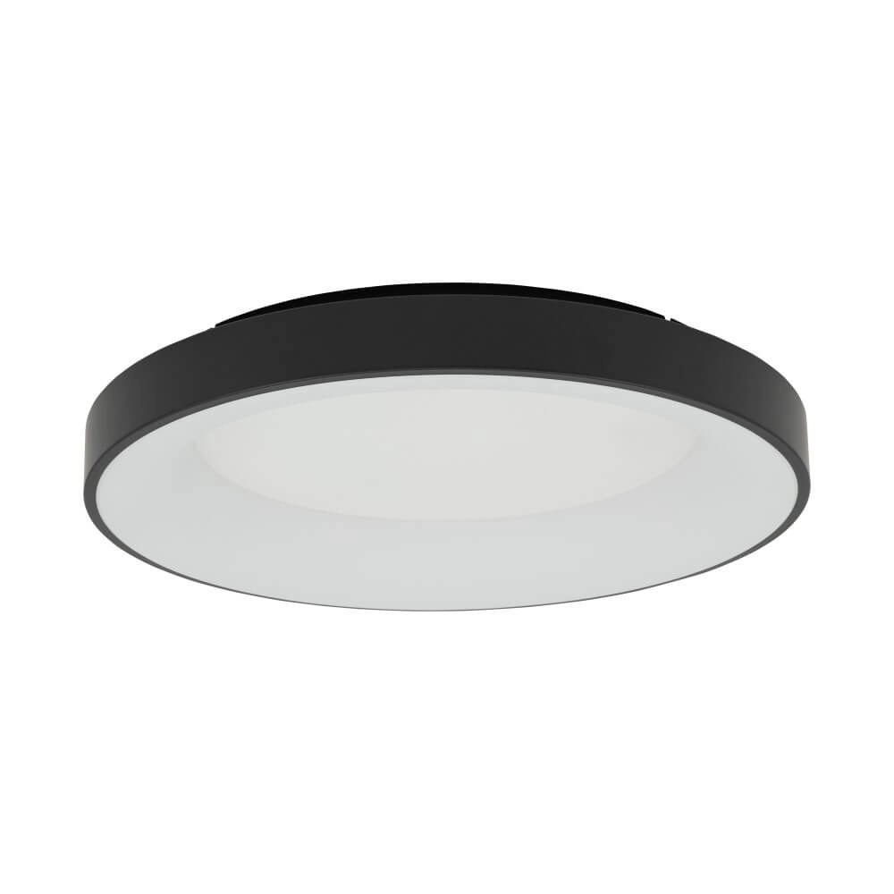 Ronde plafondlamp Nikki Round zwart Ø 60cm