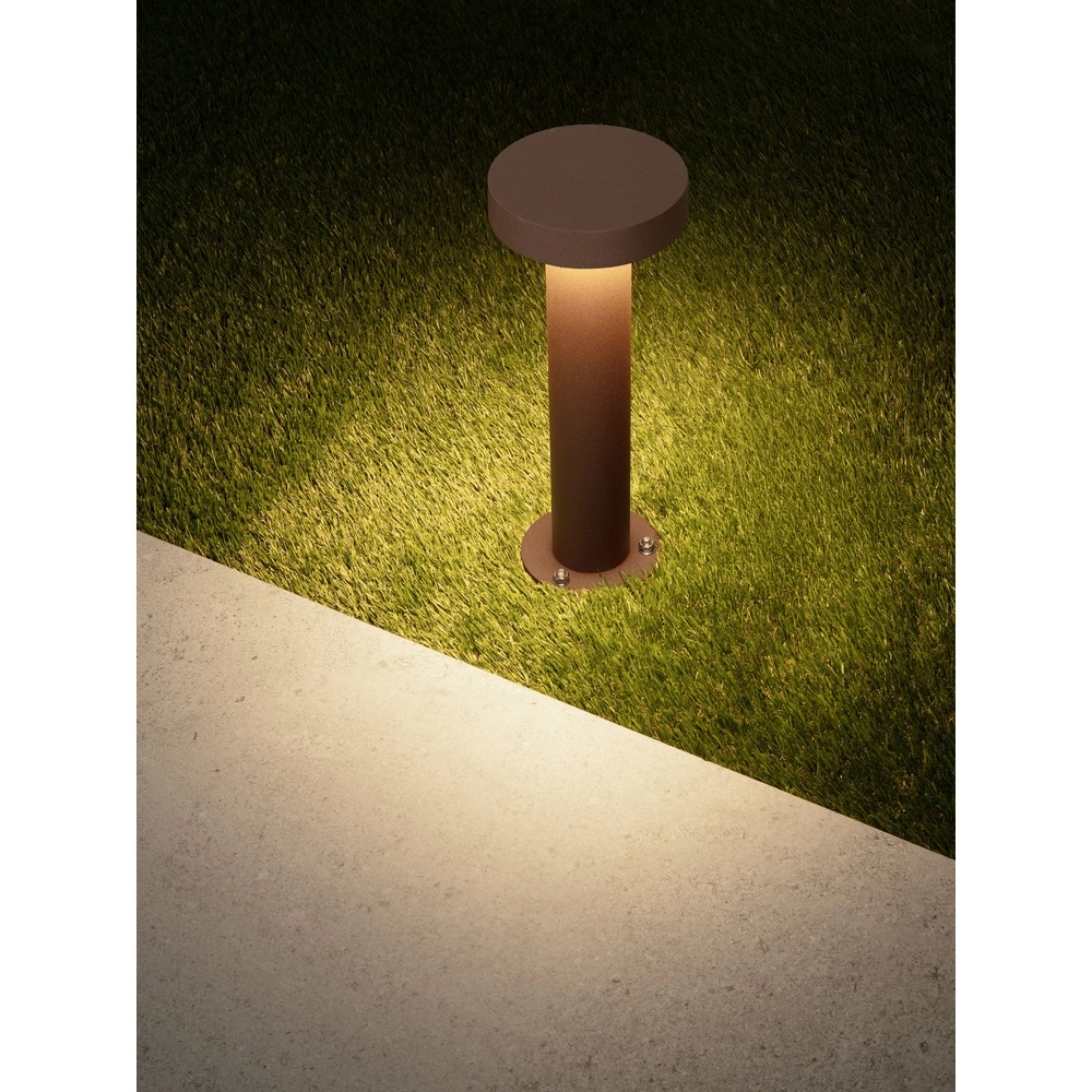 Desing tuinlamp Gong roestbruin 30cm - 2700K Lyora 5212017496201