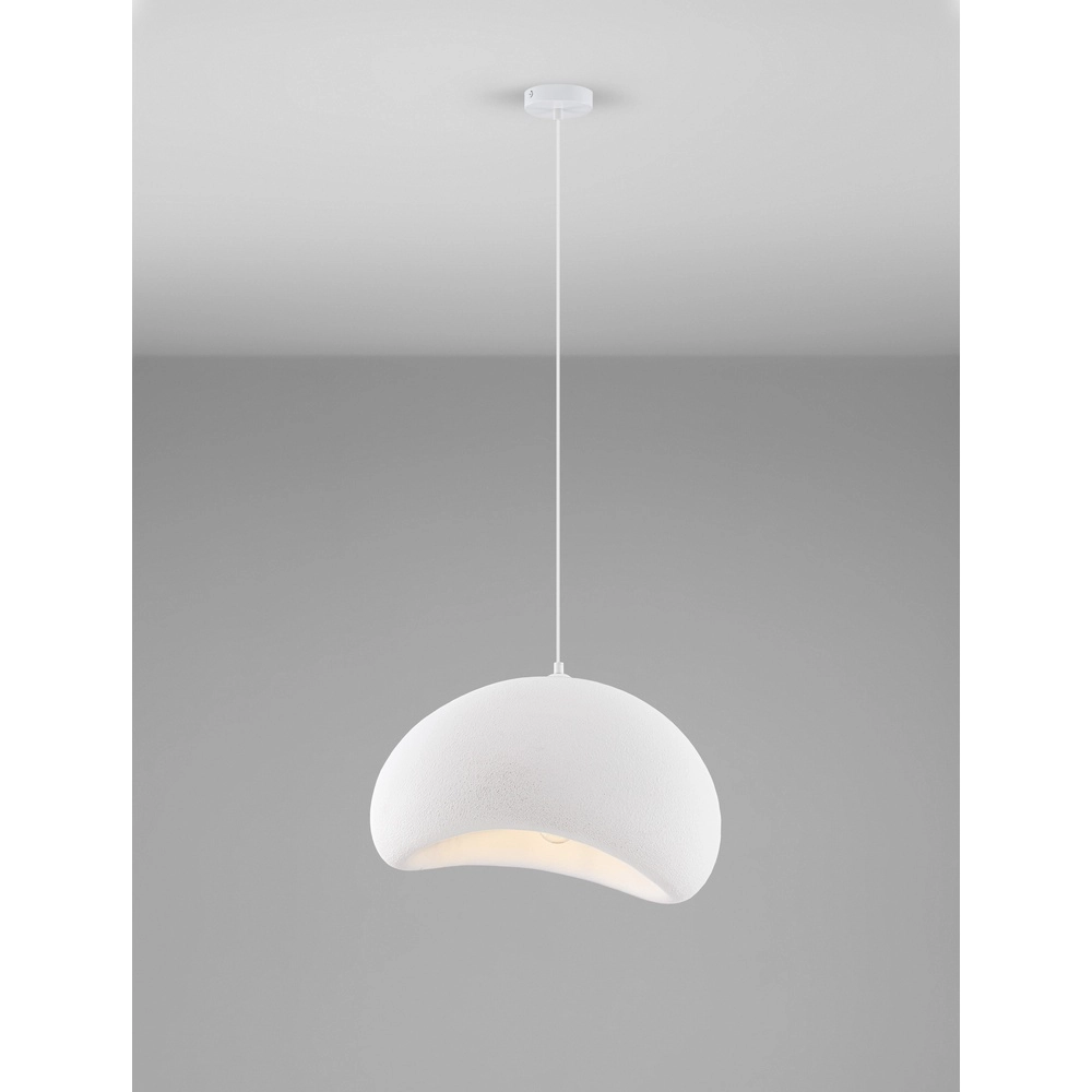 Natuurlijke hanglamp Aere wit 50cm Lyora 5212017460783