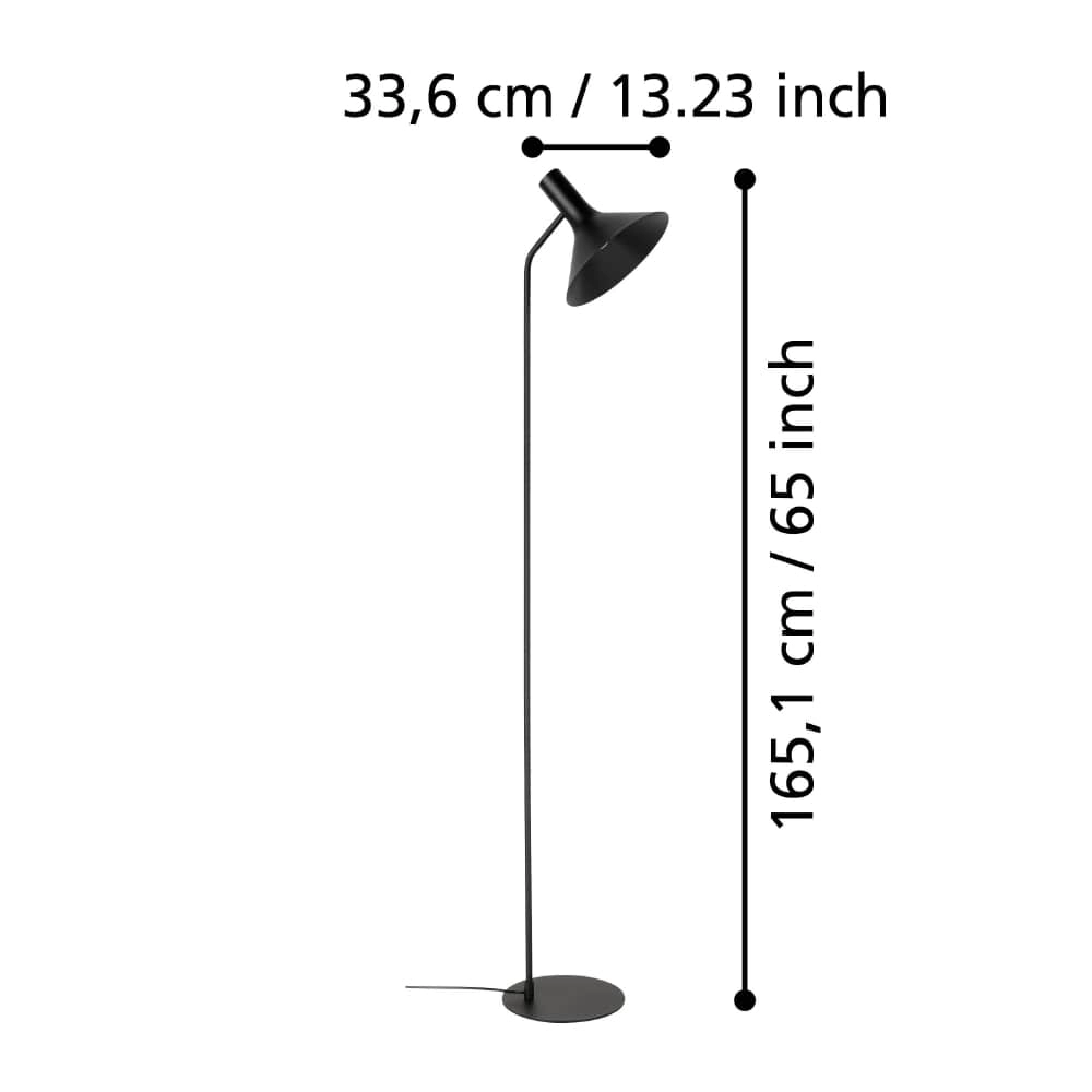 Zwarte vloerlamp Morescana Stars of Light 9008606243280