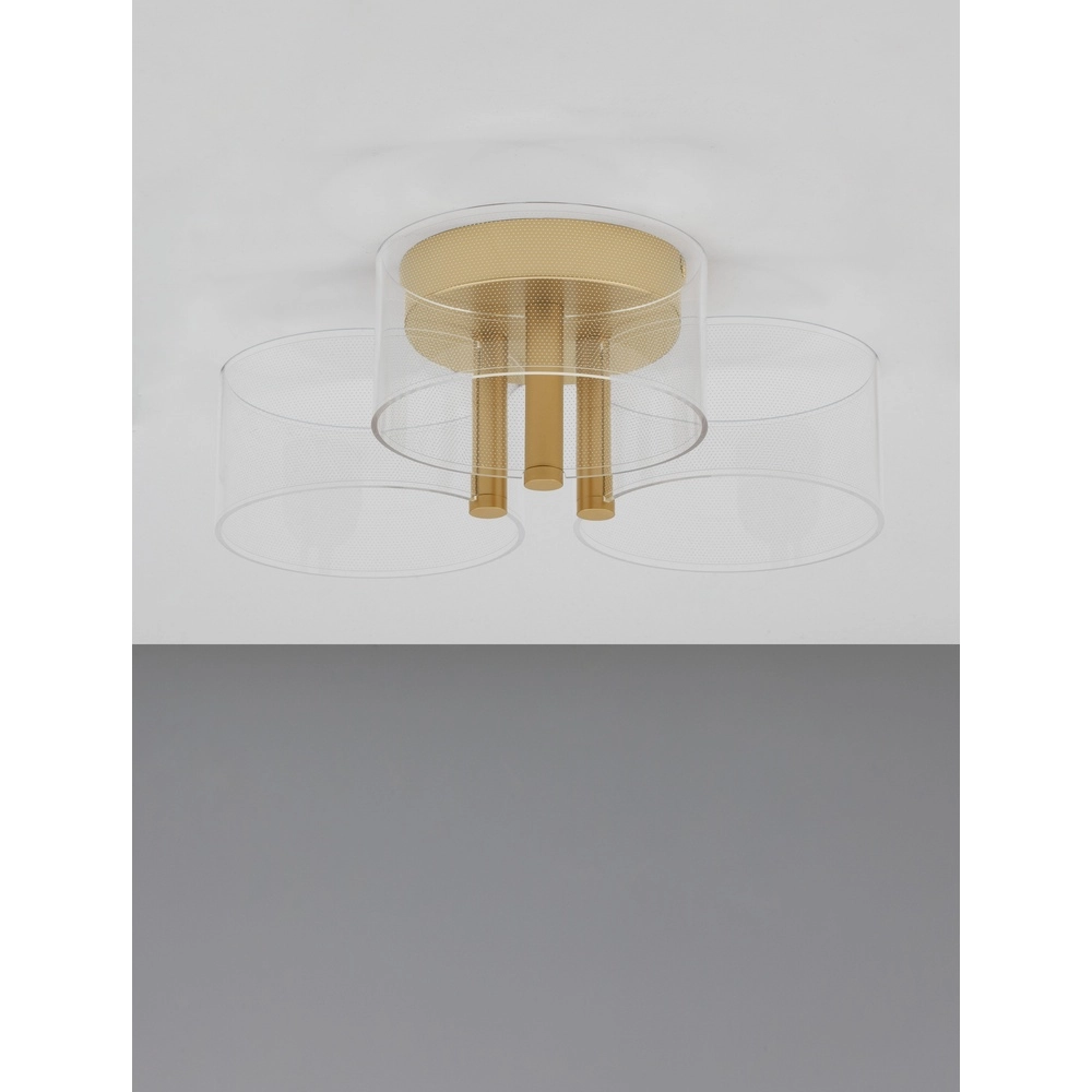 Design plafondlamp Gatlin goud Ø 44cm Lyora 5212017433497